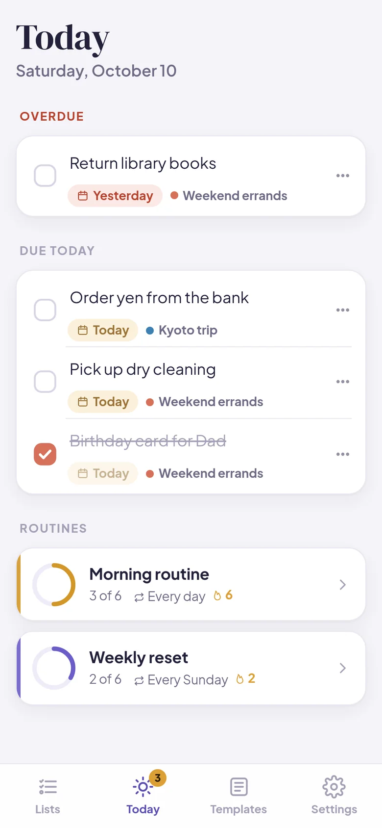 Today on a phone